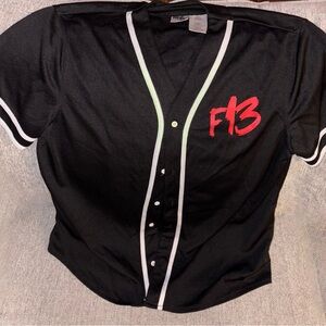 F13 Black Baseball Jason jersey